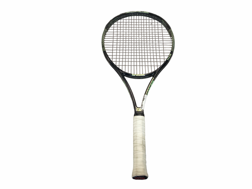 Vist Large View of Product Image Which is Used Wilson BLADE 104 Adult Tennis Racquet Black Unknown