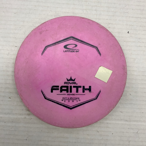 Vist Large View of Product Image Which is Used Latitude 64 ROYAL SENSE FAITH Disc Golf Putter Pink 175g