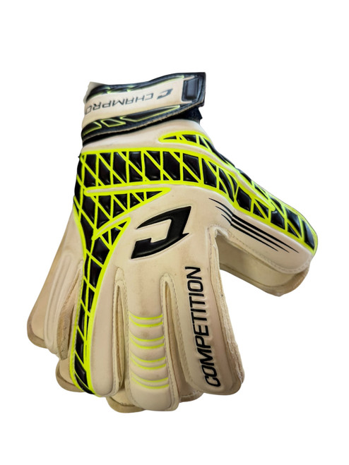 Vist Large View of Product Image Which is Used Champro COMPETITION Soccer Goalie Gloves White 5