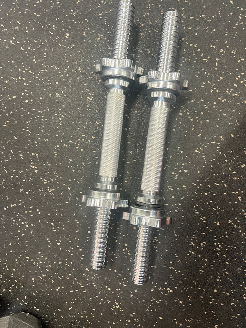 Vist Large View of Product Image Which is Used STANDARD DUMBELL HANDLE PAIR Dumbbell Handle 14"