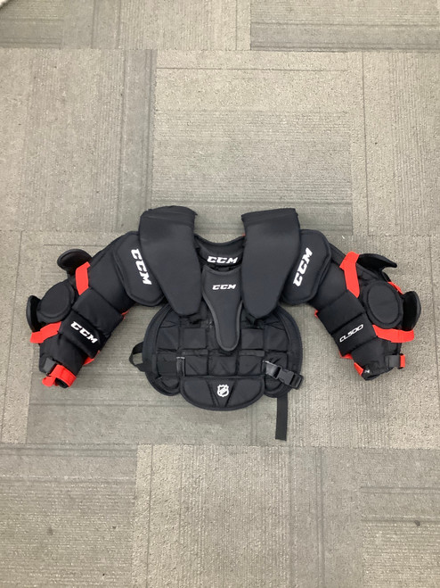 Vist Large View of Product Image Which is Used CCM GOALIE CHEST Youth Body Armor SM