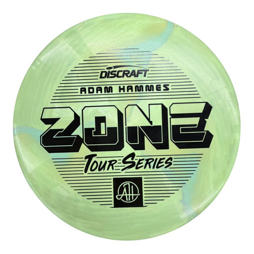 Vist Large View of Product Image Which is Used Discraft TOUR SERIES ADAM HAMMES ZONE Disc Golf Putter Green 174g