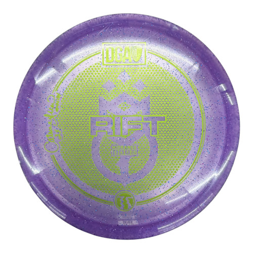 Vist Large View of Product Image Which is Used DGA RIFT Disc Golf Mid Range Purple 176g