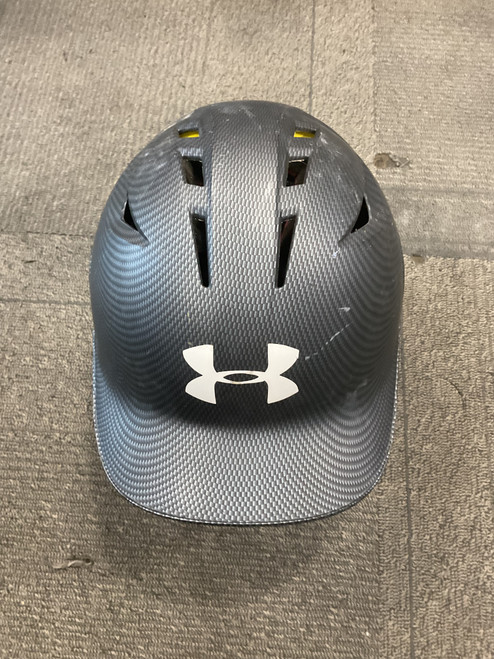 Vist Large View of Product Image Which is Used Under Armour CHARGED Batting Helmet No Mask Grey MD