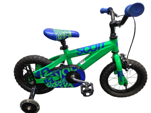 Vist Large View of Product Image Which is Used Scott Voltage Training Wheel Bike Green 12"