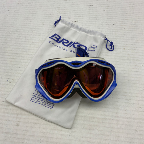 Vist Large View of Product Image Which is Used BRIKO Snow Goggles Adult Royal Blue