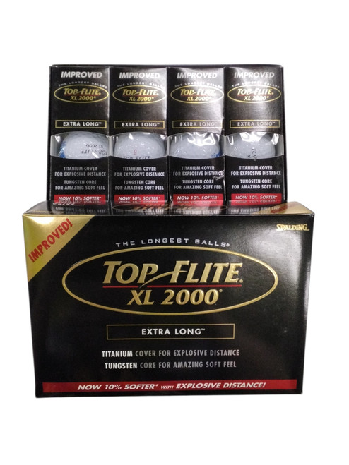 Vist Large View of Product Image Which is Used Top Flite XL 2000 12 Pack - Golf Balls