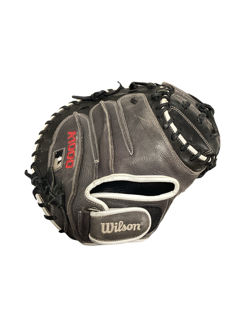 Vist Large View of Product Image Which is Used Wilson A1000 BB/SB Catchers RH Throw Grey 33"