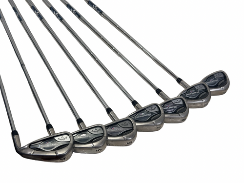 Vist Large View of Product Image Which is Used Callaway STEELHEAD XR 360 CF Mens Golf Iron Set RH 4I-PW w/ XP 115 X100 Shafts +1"