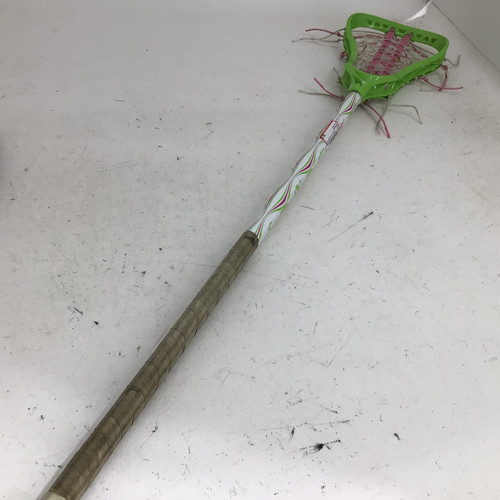Vist Large View of Product Image Which is Used Brine ALLURE 42IN LACROSSE STICK Wmn Atk/Mid Complete Stick Green