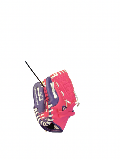Vist Large View of Product Image Which is Used Rawlings PLAYER SERIES LH Throw Fastpitch Gloves Pink 9"