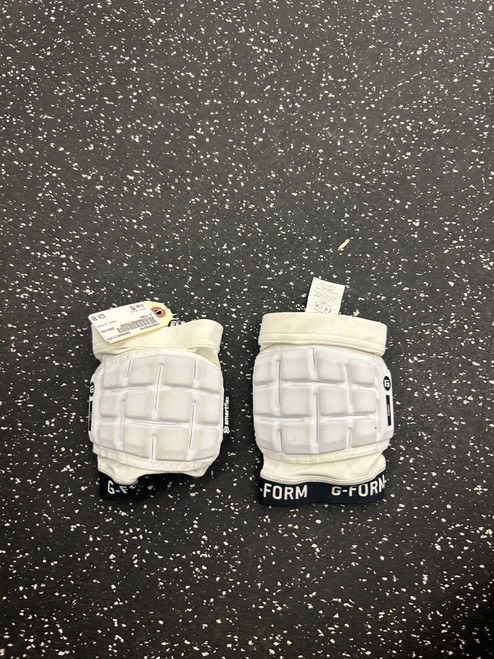 Vist Large View of Product Image Which is Used G FORM Lacrosse Arm Pads/Guards White MD