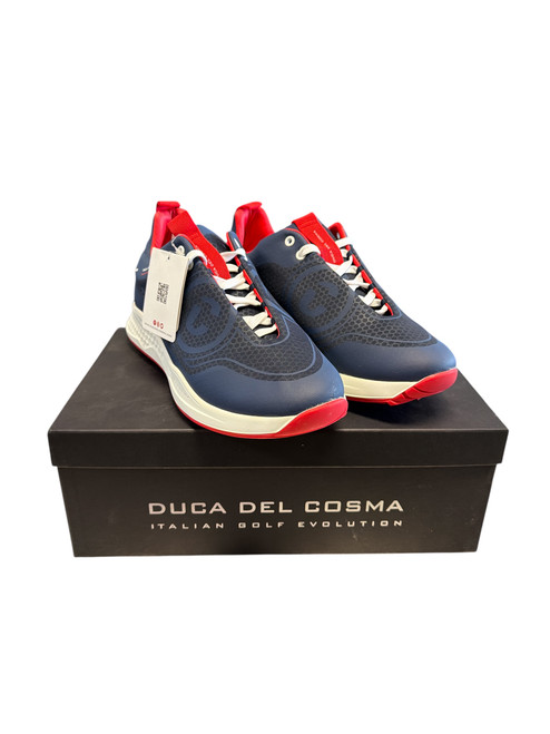 Vist Large View of Product Image Which is NEW Duca Del Cosma Mens Golf Shoes Black Senior 10