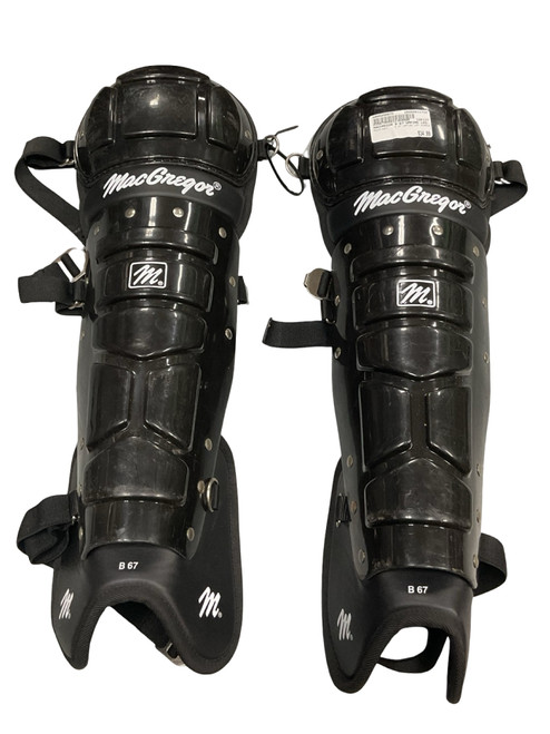 Vist Large View of Product Image Which is Used MacGregor B 67 UMPIRE LEG GUARDS Umpire Leg Guards