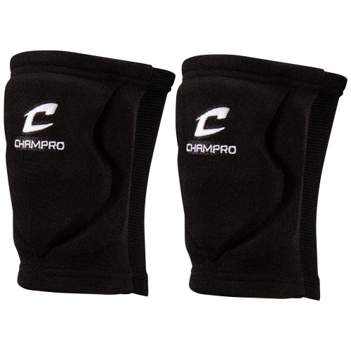 Vist Large View of Product Image Which is New Champro MVP Low-Profile Black SM Volleyball Knee Pad
