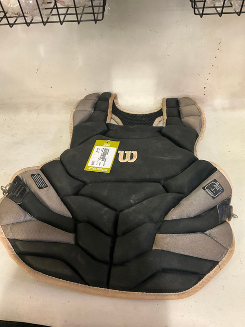 Vist Large View of Product Image Which is Used Wilson CHEST PIECE Catchers Chest Protector Black Junior