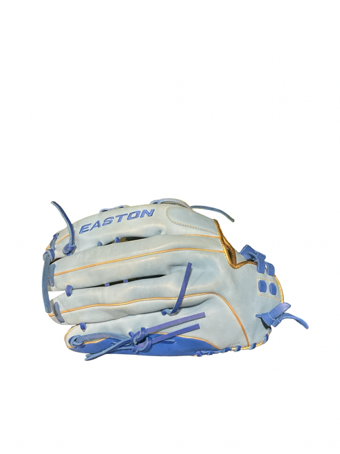 Vist Large View of Product Image Which is Used Easton TANTRUM GLOVE RH Throw Fastpitch Gloves Royal Blue 14"