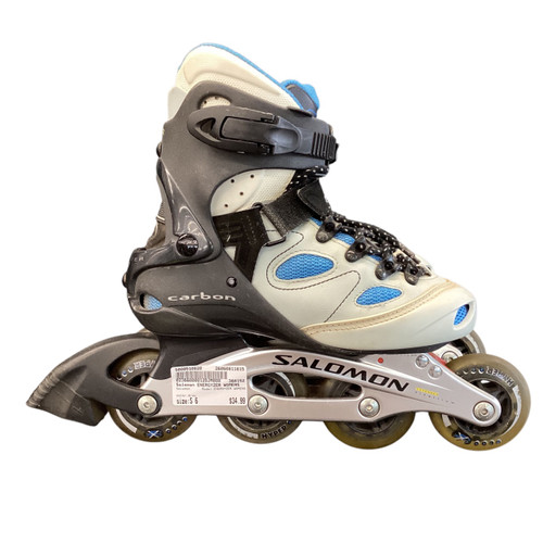 Vist Large View of Product Image Which is Used Salomon ENERGYZER WOMENS Senior Rec Fitness Skates Grey Senior 6