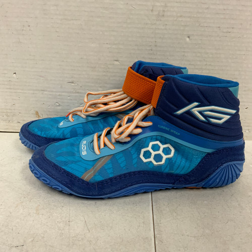 Vist Large View of Product Image Which is Used RUDIS KS TURBINE Wrestling Shoes Royal Blue Senior 9.5
