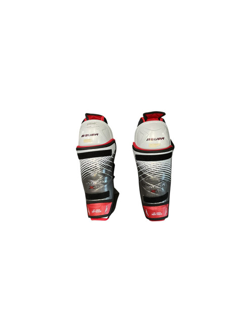 Vist Large View of Product Image Which is Used Bauer VAPOR X7.0 13 SG Senior Shin Guards White 13"