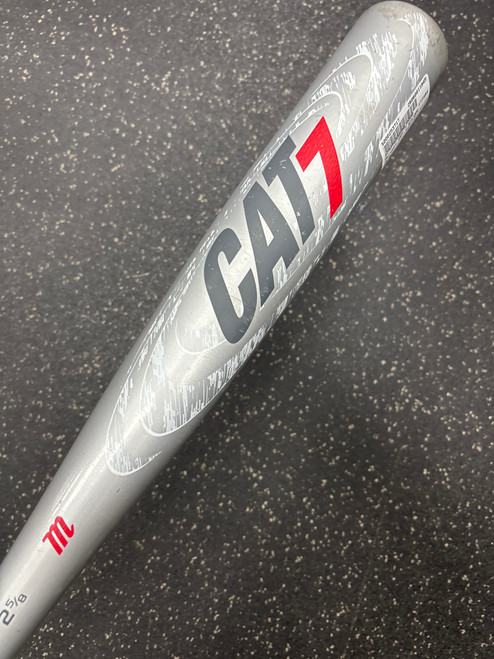 Vist Large View of Product Image Which is Used Marucci CAT 7 SILVER BB/SB USSSA 2 5/8 Bat 31"