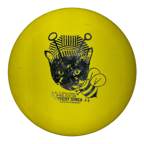 Vist Large View of Product Image Which is Used BUMBLEBOB FOTCOT DISCS YELLOW PUTTER Disc Golf Putter Yellow