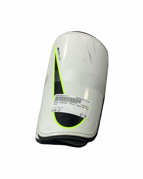 Vist Large View of Product Image Which is Used Nike Soccer Shin Guards Adult White LG