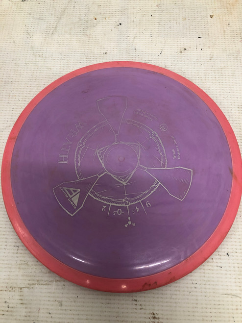 Vist Large View of Product Image Which is Used Axiom WRAITH Disc Golf Driver Purple 174g