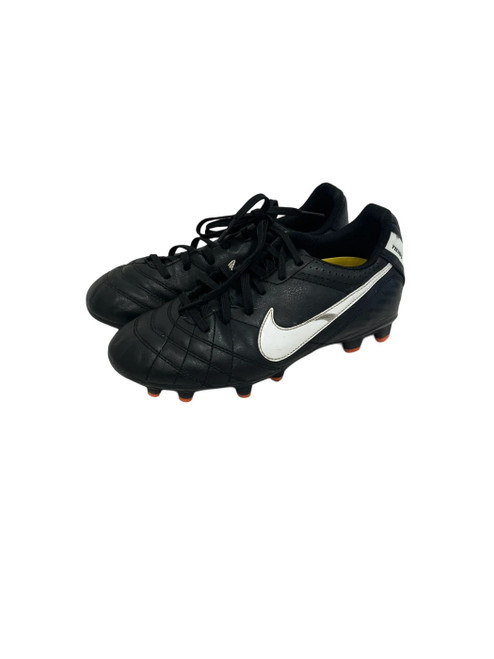 Vist Large View of Product Image Which is Used Nike Tiempo Jr 4.5 Soccer Cleats Black 