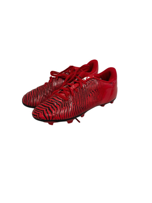 Vist Large View of Product Image Which is Used Adidas Taquiero Jr 5.5 Soccer Cleats Red 