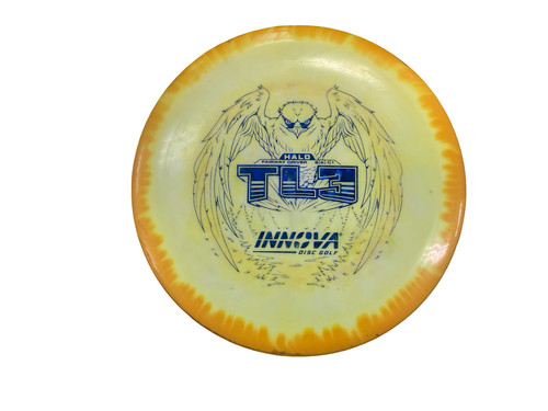 Vist Large View of Product Image Which is Used Innova HALO STAR TL3 Disc Golf Driver Yellow 175g