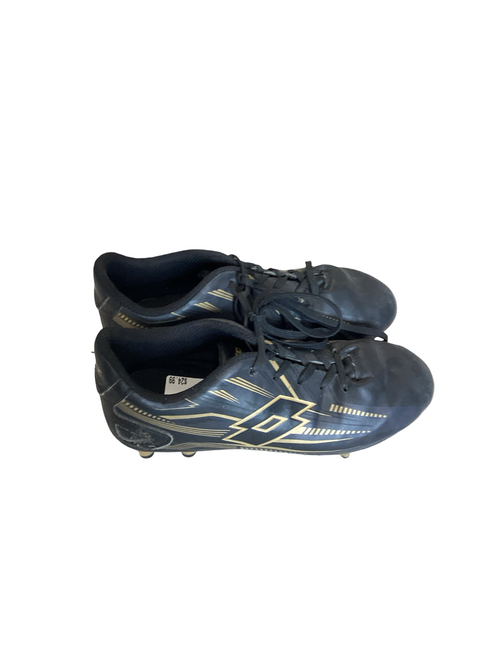 Vist Large View of Product Image Which is Used Lotto Soccer Cleats Black Junior 02