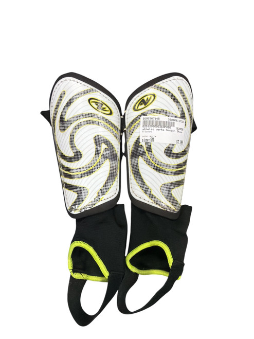 Vist Large View of Product Image Which is Used A Gamers Soccer Shin Guards Junior White SM
