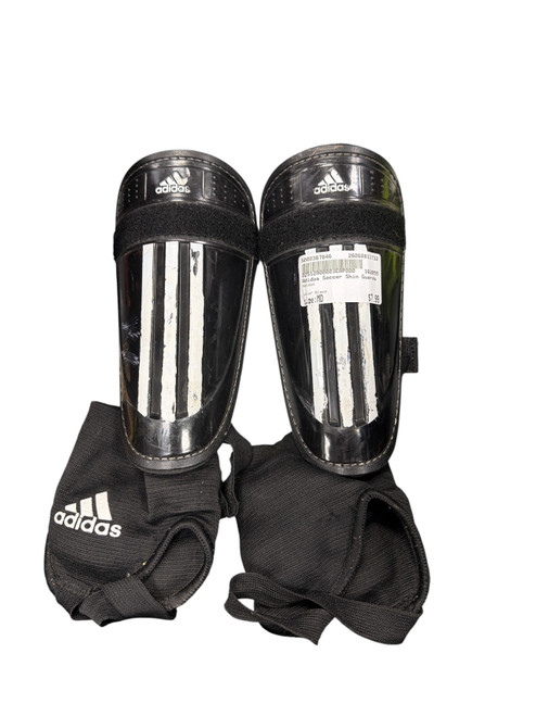 Vist Large View of Product Image Which is Used Adidas Soccer Shin Guards Junior Black MD