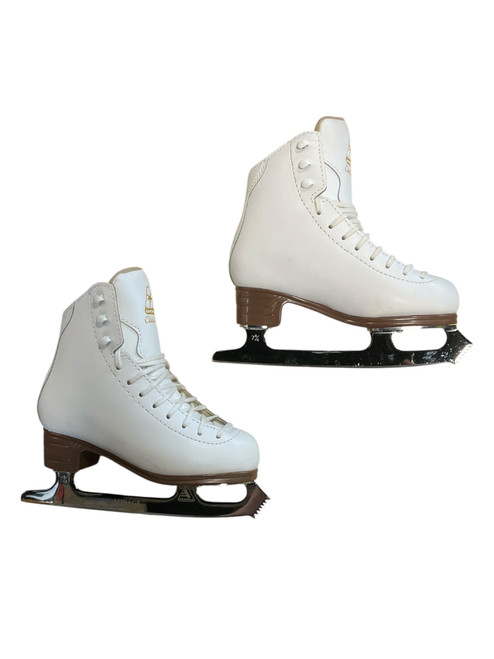 Vist Large View of Product Image Which is Used Jackson CLASSIQUE Girls Figure Skate White Youth 13.0