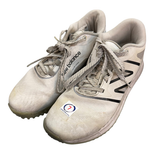 Vist Large View of Product Image Which is Used New Balance BB TURFS BB/SB Cleats White Senior 7