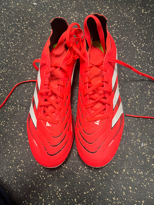 Vist Large View of Product Image Which is Used Adidas Soccer Cleats Red Senior 9