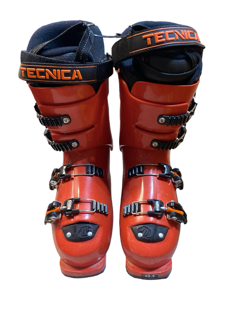 Vist Large View of Product Image Which is Used Tecnica COCHISE JR Mens DH Ski Boot Red 255 MP - M07.5 - W08.5