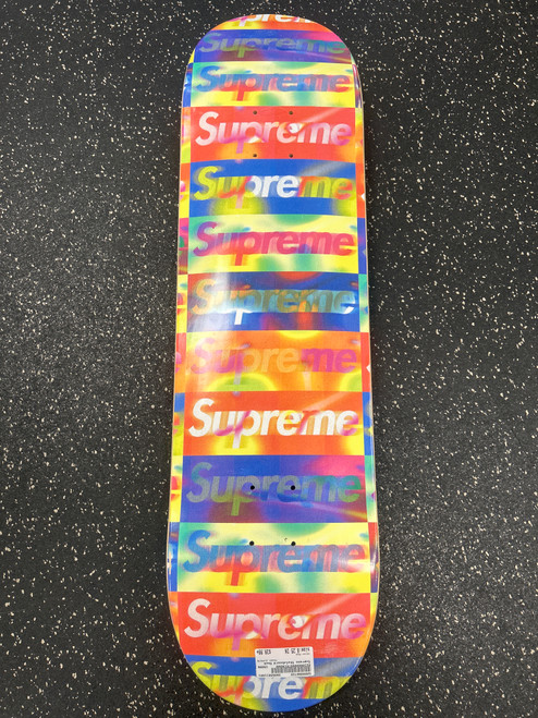 Vist Large View of Product Image Which is Used SUPREME Distorted Logo Skateboard Deck Only