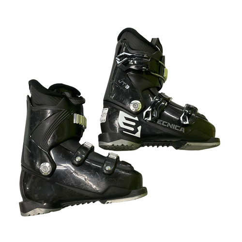Vist Large View of Product Image Which is Used Tecnica JT3 Boys DH Ski Boot Black 215 MP - J03