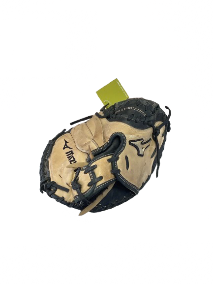 Vist Large View of Product Image Which is Used Mizuno GLOBAL ELITE BB/SB Catchers RH Throw Black And Natural 32 1/2"