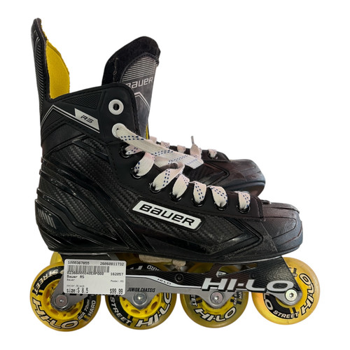 Vist Large View of Product Image Which is Used Bauer RS Senior Rec Fitness Skates Black Senior 8.5