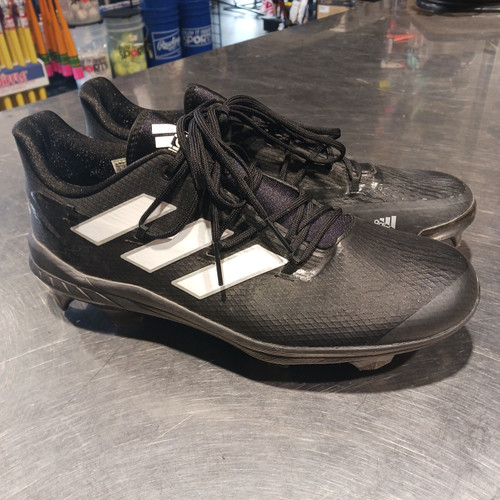 Vist Large View of Product Image Which is Used Adidas ADIZERO BB/SB Cleats Black Senior 11.5
