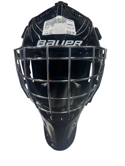 Vist Large View of Product Image Which is Used Bauer NME Senior Goalie Helmet/Mask Black LG