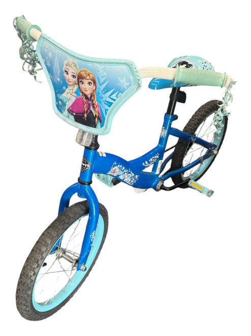 Vist Large View of Product Image Which is Used Huffy FROZEN Cruiser Bike Girls Royal Blue 18"