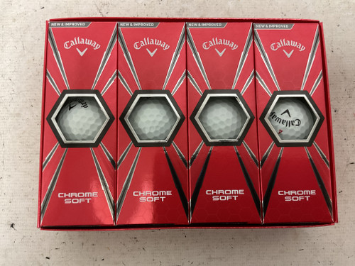 Vist Large View of Product Image Which is Used Callaway CHROME SOFT 12 Pack - Golf Balls Red