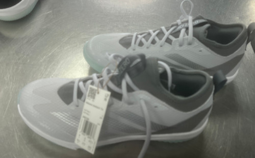 Vist Large View of Product Image Which is Adidas FH Cleats White Senior 10.5