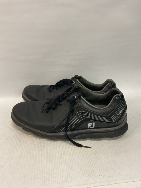 Vist Large View of Product Image Which is Used Foot Joy PRO Mens Golf Shoes Black Senior 11