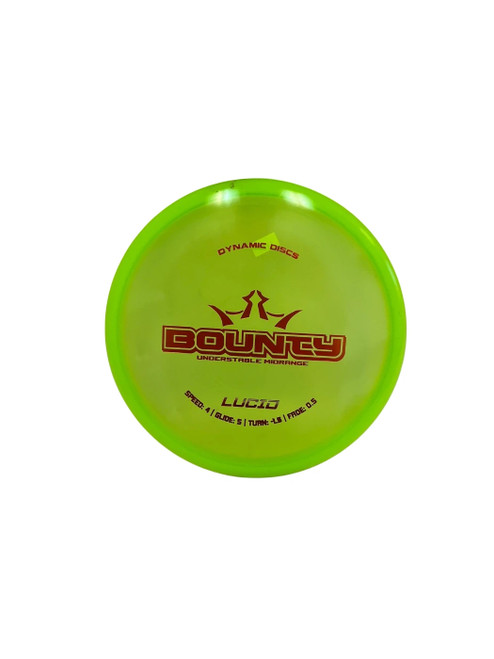 Vist Large View of Product Image Which is Used Dynamic Discs Lucid Bounty 175g Disc Golf Mid Range Green