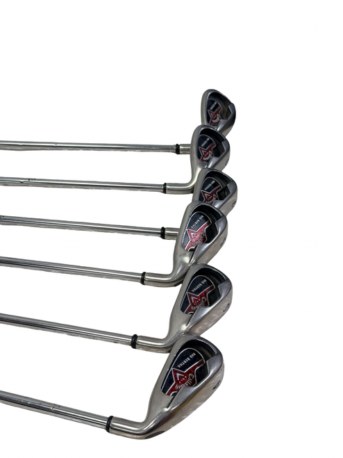Vist Large View of Product Image Which is Used Callaway BIG BERTHA 2006 Mens Golf Iron Set RH 4I-PW (Missing 8 Iron) w/ Uniflex Shafts +1.5"